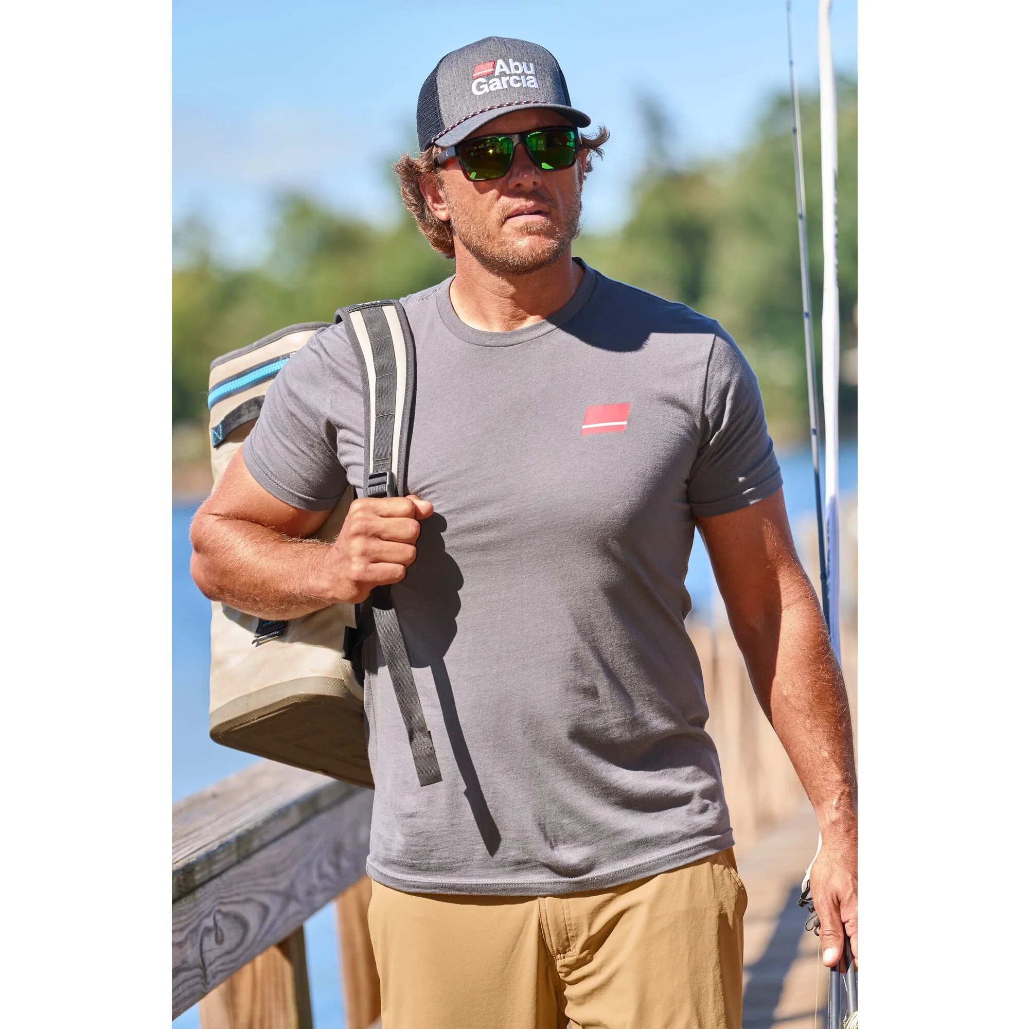 Abu Garcia Stacked Logo Heather Rope Trucker - Image 8