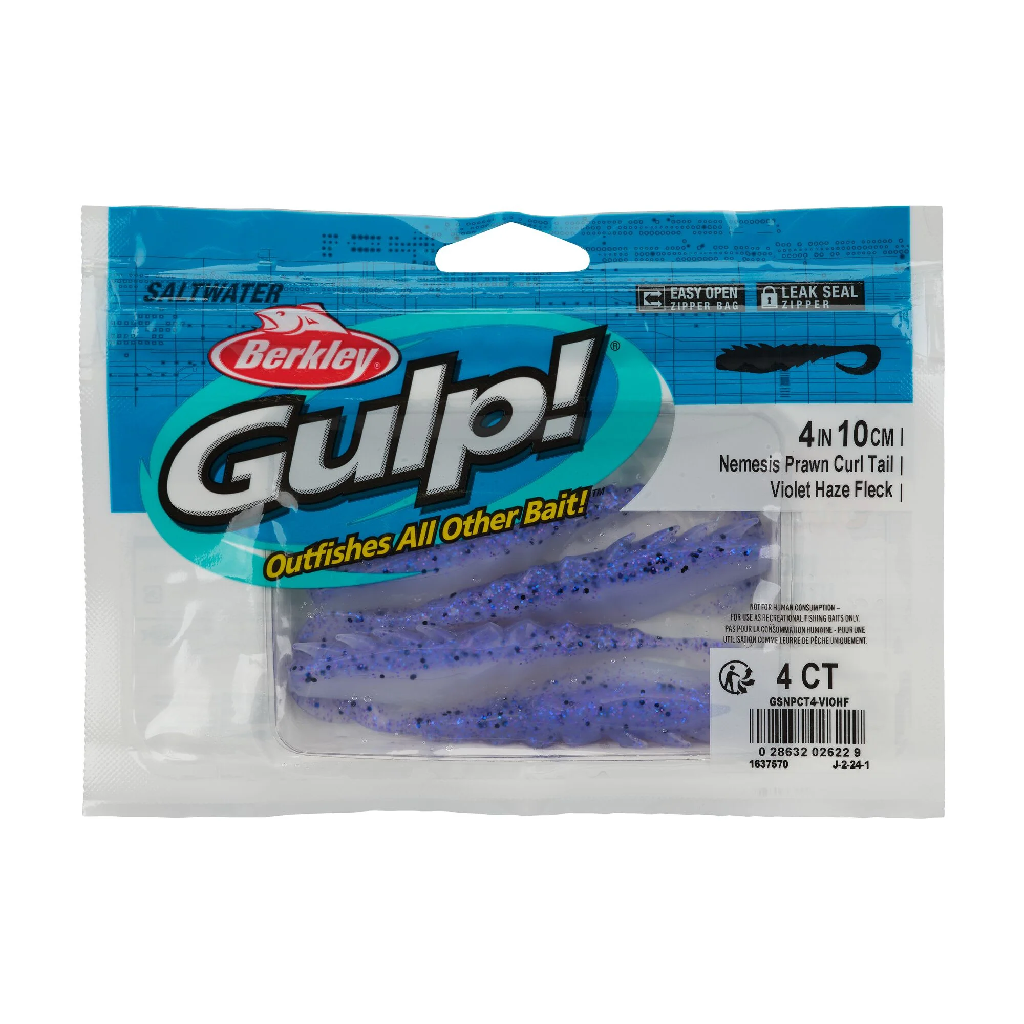 Berkley Gulp!® Saltwater Nemesis Prawn Curl Tail - Image 36