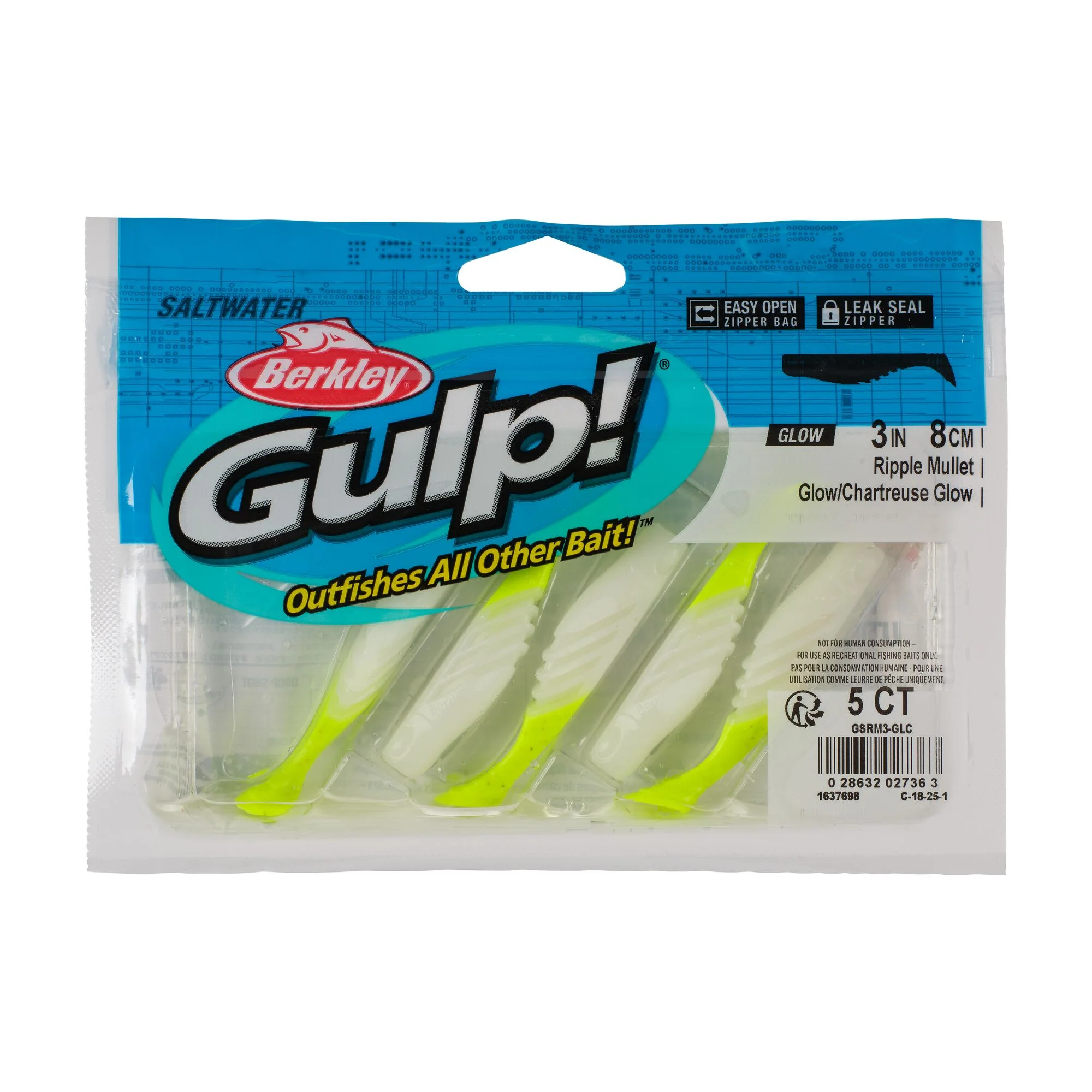 Berkley Gulp!® Saltwater Ripple Mullet - Image 57