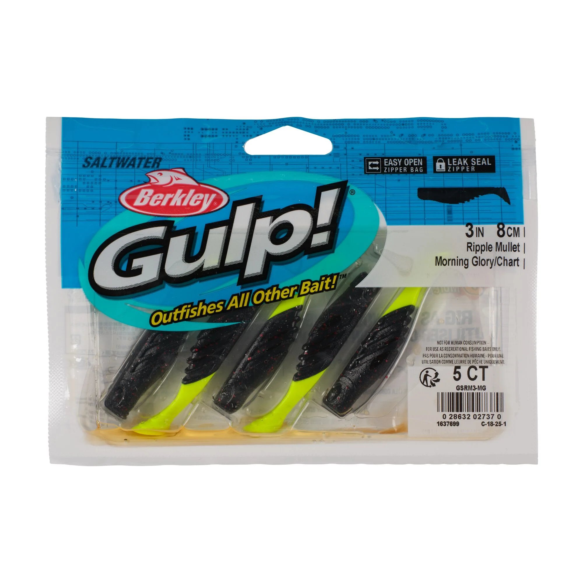 Berkley Gulp!® Saltwater Ripple Mullet - Image 58