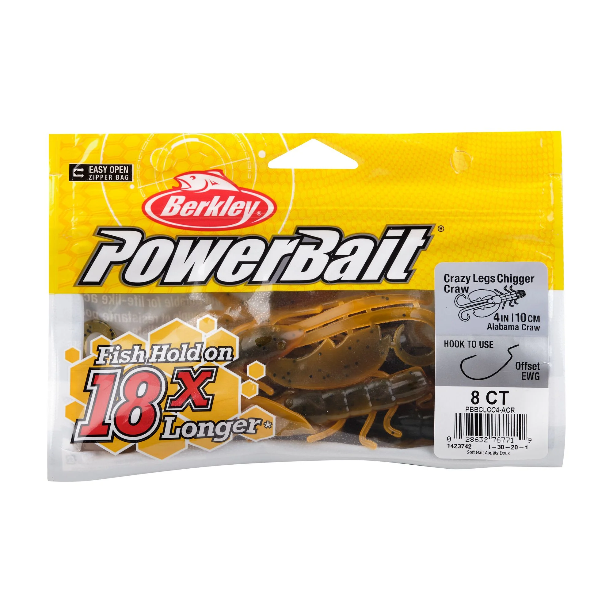 Berkley PowerBait® Crazy Legs Chigger Craw - Image 9