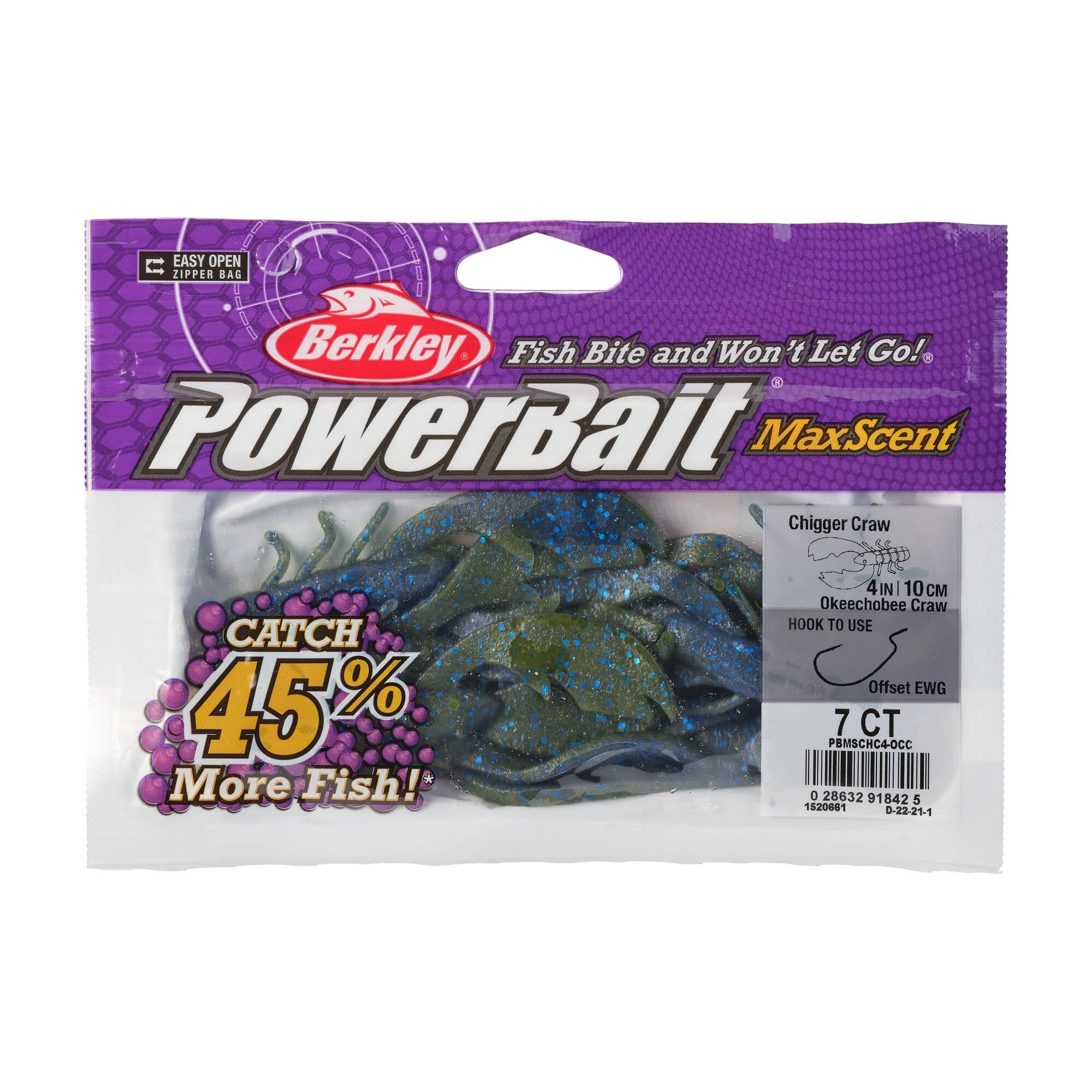 Berkley PowerBait® MaxScent Chigger Craw - Image 56