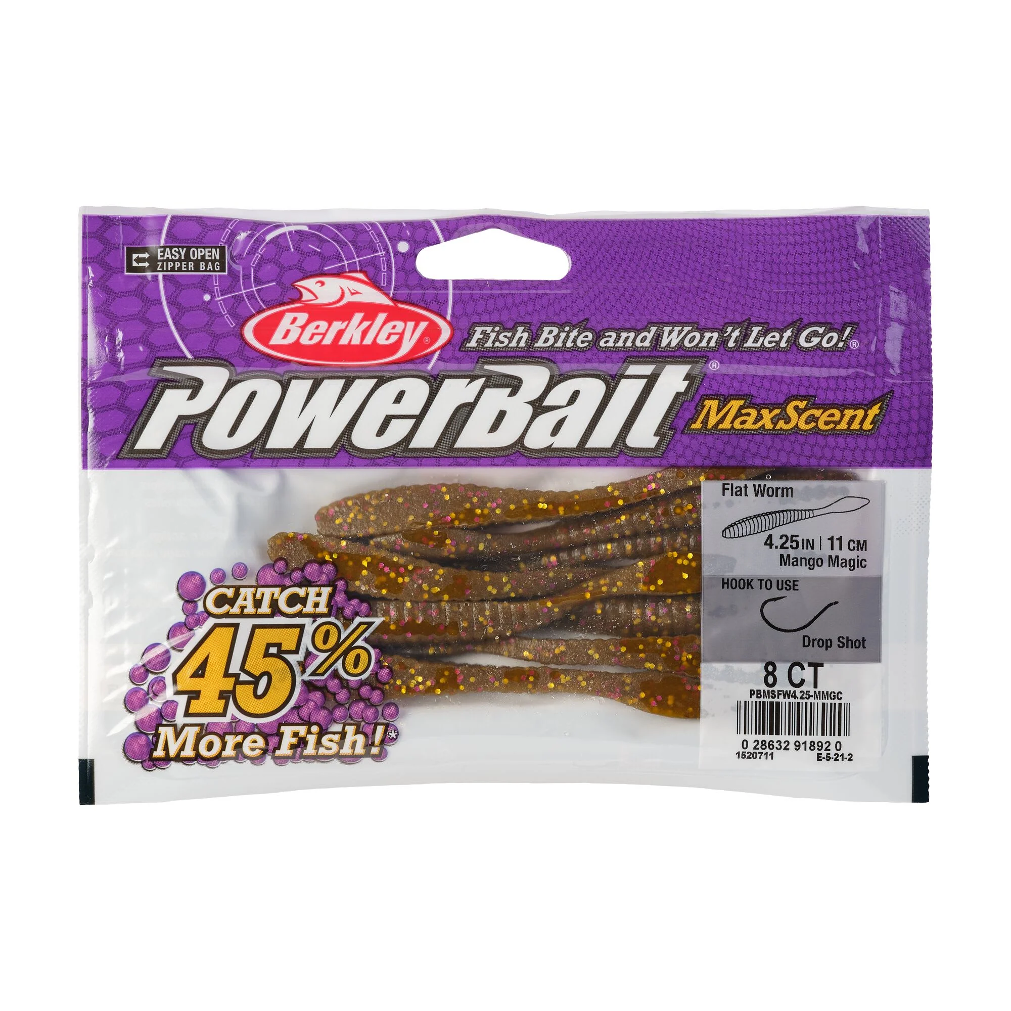 Berkley PowerBait® MaxScent Flat Worm - Image 63