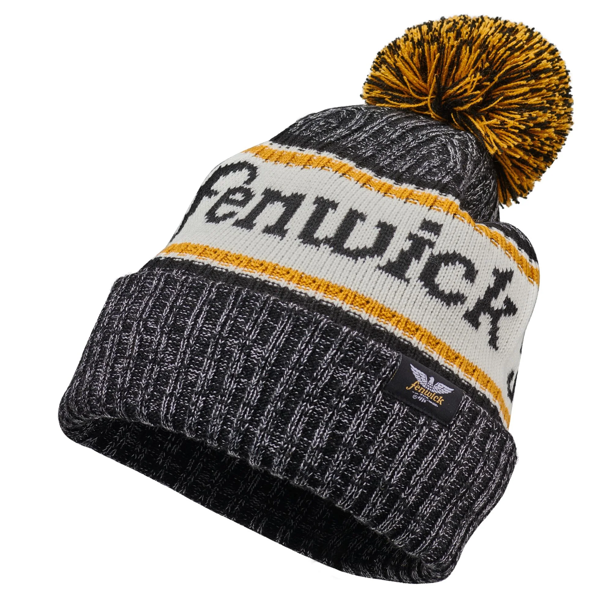 Fenwick Classic Rib Knit Beanie with Pom-Pom - Image 3